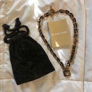 Michael Kors padlock necklace